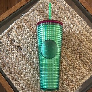 Starbucks Green Tumbler with Straw